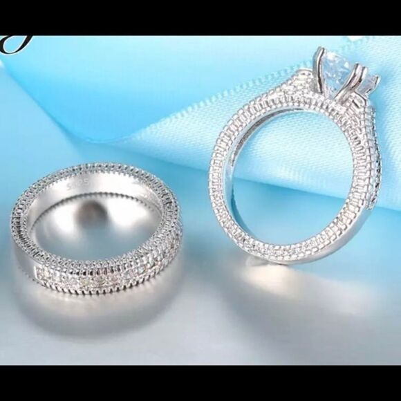 925 Sterling Silver Ring 2PCS - Picture 6 of 8